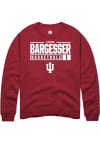 Main image for Lexus Bargesser Rally Mens Red Indiana Hoosiers NIL Stacked Box Crew Sweatshirt