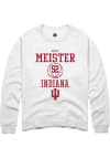 Main image for Lilly Meister Rally Mens White Indiana Hoosiers NIL Sport Icon Crew Sweatshirt