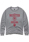 Main image for Lilly Meister Rally Mens Graphite Indiana Hoosiers NIL Sport Icon Crew Sweatshirt