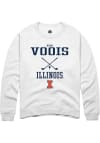 Main image for Ryan Voois Rally Mens White Illinois Fighting Illini NIL Sport Icon Crew Sweatshirt