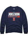 Main image for Tali Joelson Rally Mens Navy Blue Illinois Fighting Illini NIL Stacked Box Crew Sweatshirt