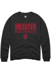 Main image for Lilly Meister Rally Mens Black Indiana Hoosiers NIL Stacked Box Crew Sweatshirt