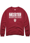 Main image for Lilly Meister Rally Mens Red Indiana Hoosiers NIL Stacked Box Crew Sweatshirt