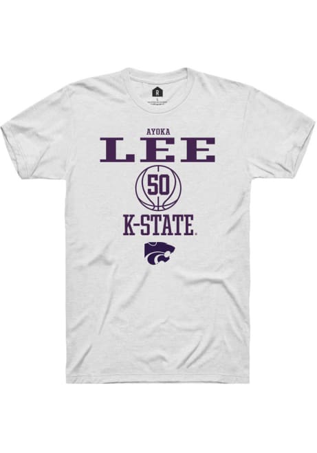 Ayoka Lee White K-State Wildcats NIL Sport Icon Short Sleeve T Shirt