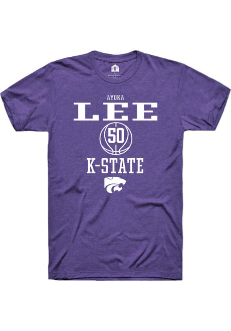 Ayoka Lee Purple K-State Wildcats NIL Sport Icon Short Sleeve T Shirt