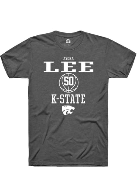Ayoka Lee Grey K-State Wildcats NIL Sport Icon Short Sleeve T Shirt