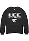 Main image for Ayoka Lee Rally Mens Black K-State Wildcats NIL Stacked Box Crew Sweatshirt