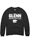 Main image for Brylee Glenn Rally Mens Black K-State Wildcats NIL Stacked Box Crew Sweatshirt
