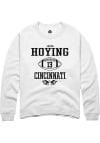 Main image for Jacob Hoying  Rally Cincinnati Bearcats Mens White NIL Sport Icon Long Sleeve Crew Sweatshirt