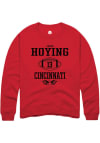 Main image for Jacob Hoying  Rally Cincinnati Bearcats Mens Red NIL Sport Icon Long Sleeve Crew Sweatshirt