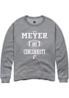 Main image for Jesse Meyer Rally Mens Graphite Cincinnati Bearcats NIL Sport Icon Crew Sweatshirt