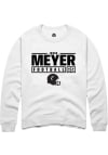 Main image for Jesse Meyer Rally Mens White Cincinnati Bearcats NIL Stacked Box Crew Sweatshirt