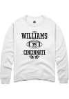 Main image for John Williams  Rally Cincinnati Bearcats Mens White NIL Sport Icon Long Sleeve Crew Sweatshirt