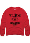 Main image for John Williams  Rally Cincinnati Bearcats Mens Red NIL Sport Icon Long Sleeve Crew Sweatshirt