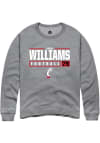 Main image for John Williams Rally Mens Graphite Cincinnati Bearcats NIL Stacked Box Crew Sweatshirt