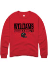 Main image for John Williams  Rally Cincinnati Bearcats Mens Red NIL Stacked Box Long Sleeve Crew Sweatshirt