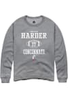 Main image for Jonathan Harder Rally Mens Graphite Cincinnati Bearcats NIL Sport Icon Crew Sweatshirt