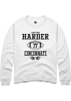 Main image for Jonathan Harder  Rally Cincinnati Bearcats Mens White NIL Sport Icon Long Sleeve Crew Sweatshirt