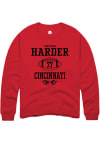 Main image for Jonathan Harder  Rally Cincinnati Bearcats Mens Red NIL Sport Icon Long Sleeve Crew Sweatshirt