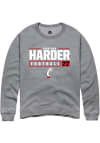 Main image for Jonathan Harder Rally Mens Graphite Cincinnati Bearcats NIL Stacked Box Crew Sweatshirt