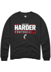 Main image for Jonathan Harder  Rally Cincinnati Bearcats Mens Black NIL Stacked Box Long Sleeve Crew Sweatshir..