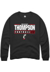 Main image for Jonathan Thompson  Rally Cincinnati Bearcats Mens Black NIL Stacked Box Long Sleeve Crew Sweatsh..