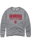 Main image for Harrison Herrera Rally Mens Graphite Indiana Hoosiers NIL Stacked Box Crew Sweatshirt