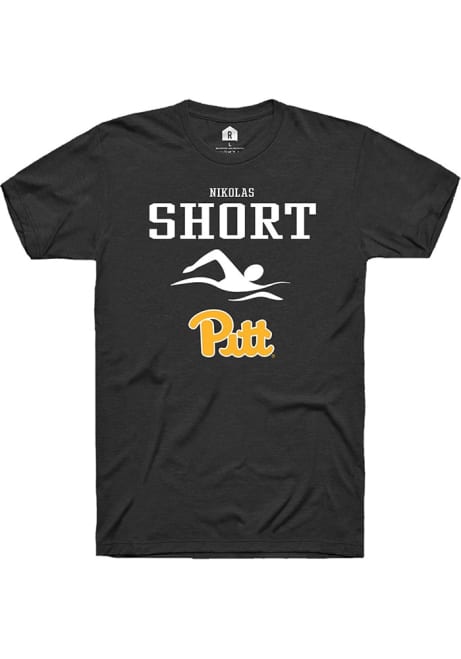 Nikolas Short Black Pitt Panthers NIL Sport Icon Short Sleeve T Shirt