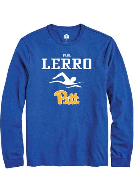 Paul Lerro Rally Mens Blue Pitt Panthers NIL Sport Icon Tee