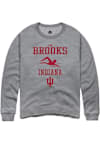Main image for Finn Brooks Rally Mens Graphite Indiana Hoosiers NIL Sport Icon Crew Sweatshirt