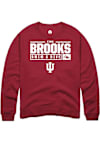 Main image for Finn Brooks Rally Mens Red Indiana Hoosiers NIL Stacked Box Crew Sweatshirt