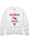 Main image for Noelle Peplowski Rally Mens White Indiana Hoosiers NIL Sport Icon Crew Sweatshirt