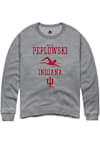 Main image for Noelle Peplowski Rally Mens Graphite Indiana Hoosiers NIL Sport Icon Crew Sweatshirt