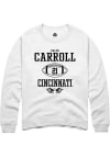 Main image for Kalen Carroll  Rally Cincinnati Bearcats Mens White NIL Sport Icon Long Sleeve Crew Sweatshirt