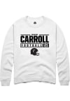 Main image for Kalen Carroll  Rally Cincinnati Bearcats Mens White NIL Stacked Box Long Sleeve Crew Sweatshirt