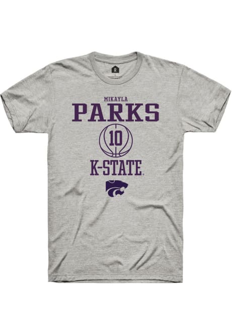 Mikayla Parks Ash K-State Wildcats NIL Sport Icon Short Sleeve T Shirt