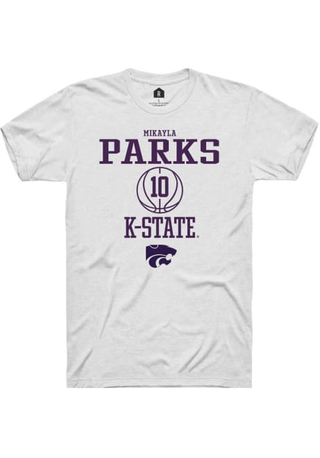 Mikayla Parks White K-State Wildcats NIL Sport Icon Short Sleeve T Shirt