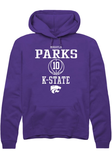 Mikayla Parks Rally Mens Purple K-State Wildcats NIL Sport Icon Hooded Sweatshirt