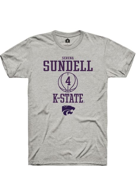 Serena Sundell Ash K-State Wildcats NIL Sport Icon Short Sleeve T Shirt