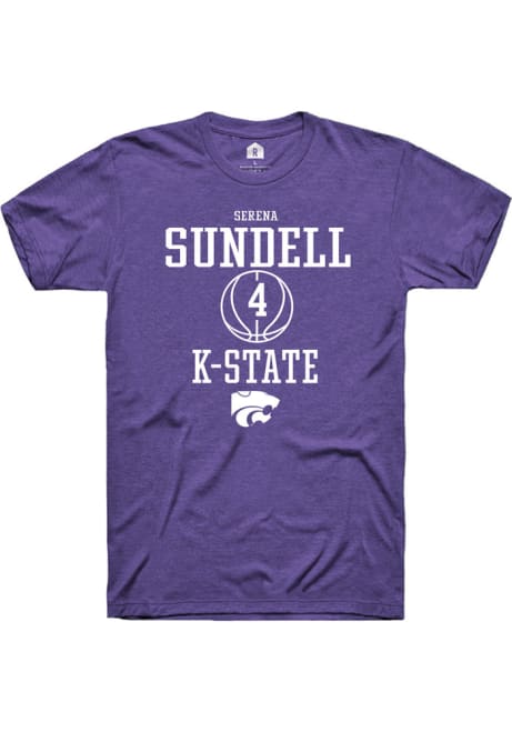 Serena Sundell Purple K-State Wildcats NIL Sport Icon Short Sleeve T Shirt