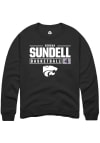 Main image for Serena Sundell Rally Mens Black K-State Wildcats NIL Stacked Box Crew Sweatshirt
