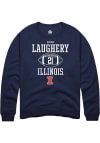 Main image for Aidan Laughery Rally Mens Navy Blue Illinois Fighting Illini NIL Sport Icon Crew Sweatshirt