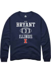 Main image for Alec Bryant Rally Mens Navy Blue Illinois Fighting Illini NIL Sport Icon Crew Sweatshirt