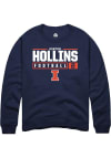 Main image for Ashton Hollins Rally Mens Navy Blue Illinois Fighting Illini NIL Stacked Box Crew Sweatshirt