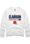 Main image for Ben Clawson Rally Mens White Illinois Fighting Illini NIL Stacked Box Crew Sweatshirt