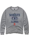 Main image for Ben Schultz Rally Mens Graphite Illinois Fighting Illini NIL Sport Icon Crew Sweatshirt