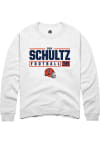 Main image for Ben Schultz Rally Mens White Illinois Fighting Illini NIL Stacked Box Crew Sweatshirt