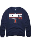 Main image for Ben Schultz Rally Mens Navy Blue Illinois Fighting Illini NIL Stacked Box Crew Sweatshirt