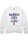 Main image for Bryce Barnes Rally Mens White Illinois Fighting Illini NIL Sport Icon Crew Sweatshirt