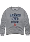 Main image for Bryce Barnes Rally Mens Graphite Illinois Fighting Illini NIL Sport Icon Crew Sweatshirt